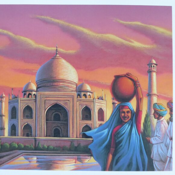 NEW TAJ MAHAL INDIA ARTWORK PRINT BY GREG NEWBOLD - Picture 4 of 6